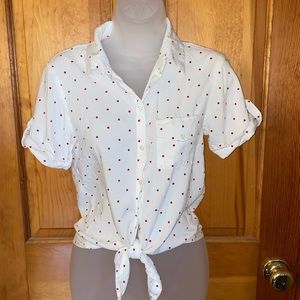 Polka Dot Button Up